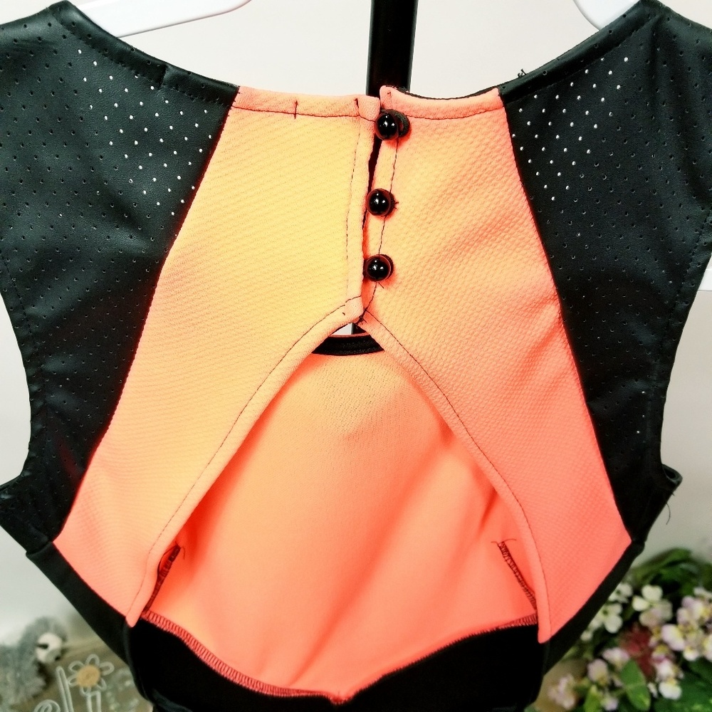 Charlotte Russe neon orange dress - Picture 4 of 6